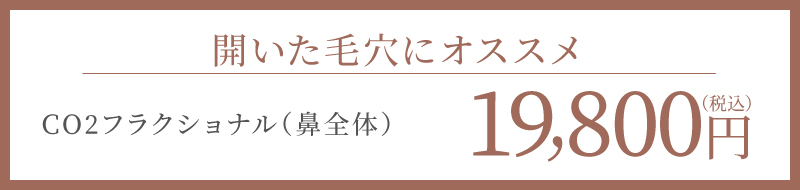 結果を求めるならCO2フラクショナル（鼻）